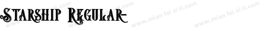 Starship Regular字体转换